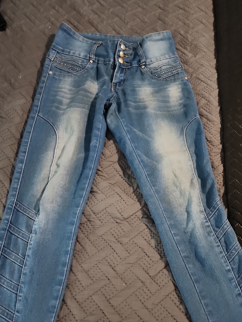 Women's Blue Washed Slim Jeans